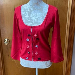 Embellished Ago e Filo cardigan from Saks. Size L